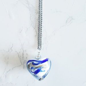 Heart Glass Necklace